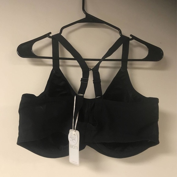 Elomi Energise Full Figure Underwire Sport Bra, Size 40E, US 40DDD, Black - Picture 5 of 7